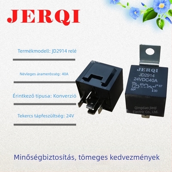 JD2914 24V 40A 5‑tűs autórelé műanyag házzal