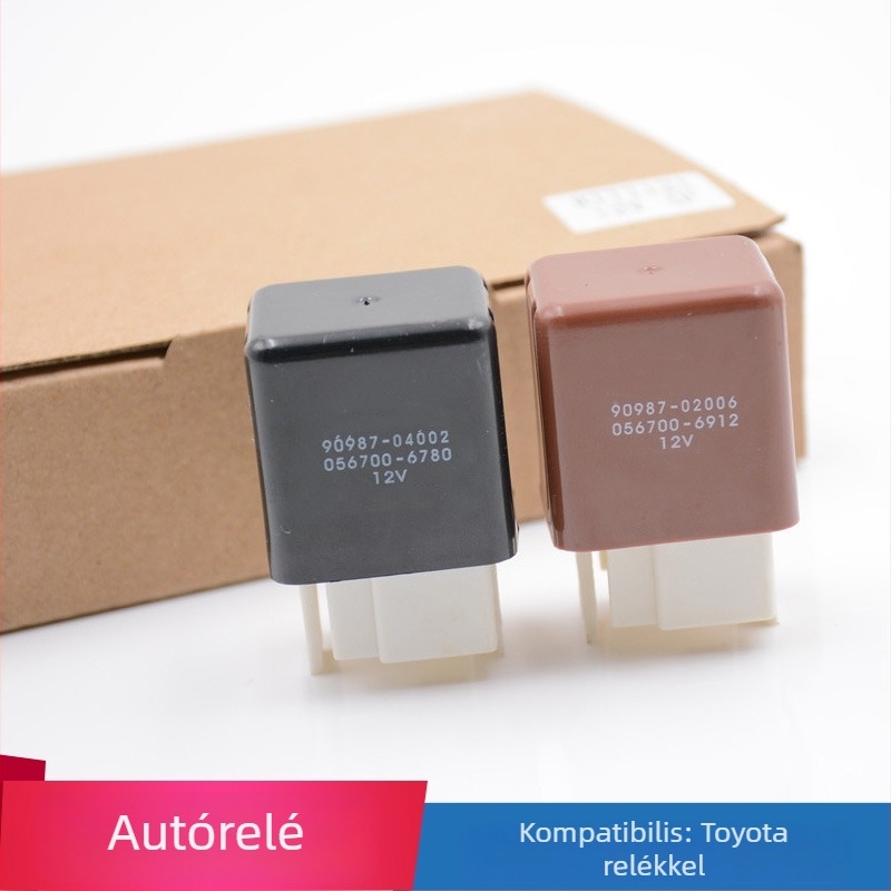 12V-os autó fényszóró relé, 4 tűs / 5 tűs, kompatibilis Toyota, Hyundai, Jinbei, Ruifeng