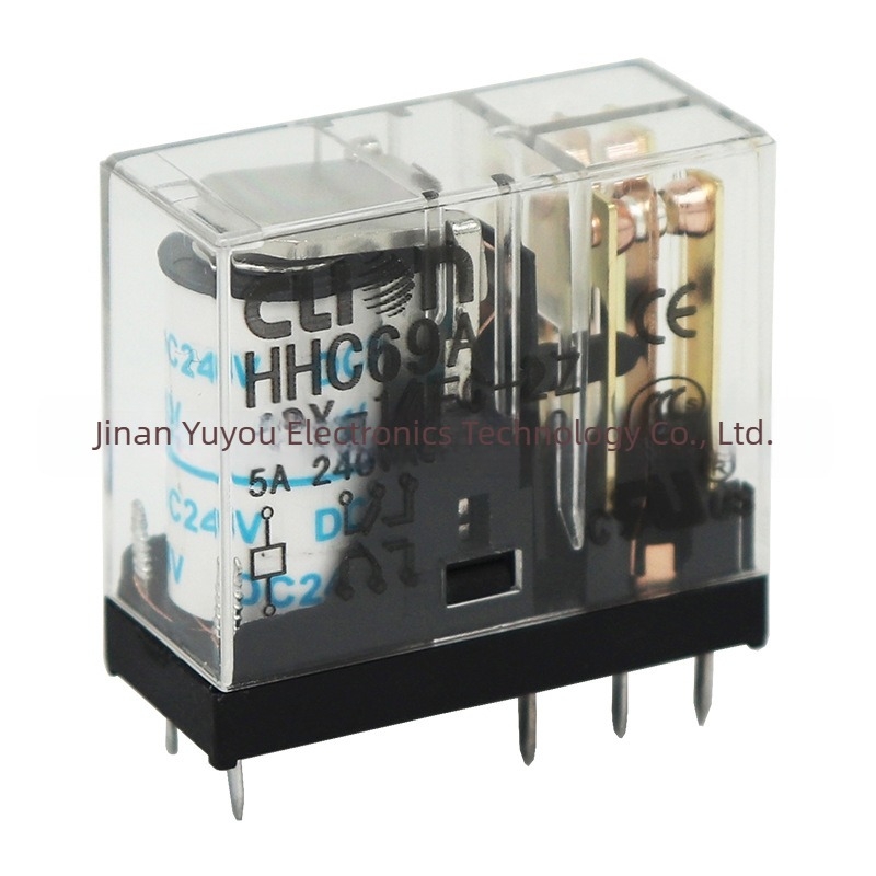 CLION JQX-14FC-2Z-24VDC elektromágneses relé, 8 tűs, 5A, tekercs DC24V, érintkező forma 2Z