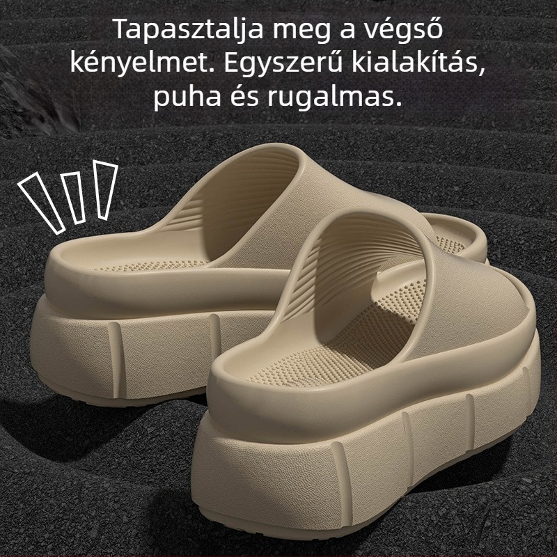 2025-ös új divat EVA női szandál puha talppal, magas sarkú, sokoldalú és kényelmes