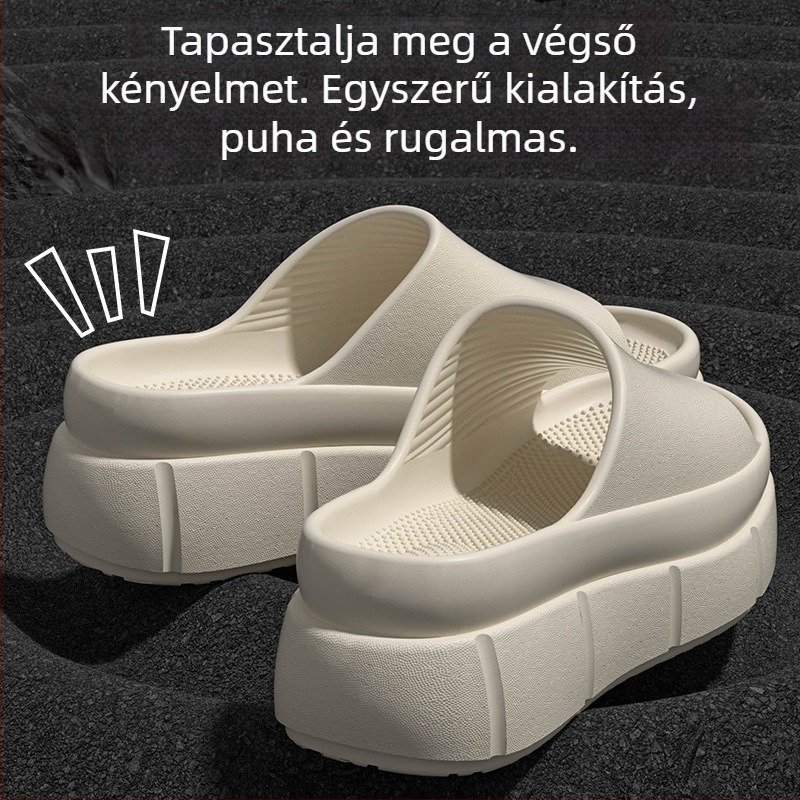 2025-ös új divat EVA női szandál puha talppal, magas sarkú, sokoldalú és kényelmes