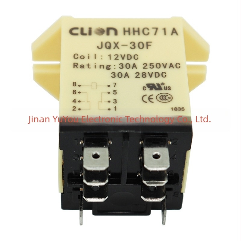 CLION Xinda relé JQX-30F-2Z-12VDC, 8-pólos, új