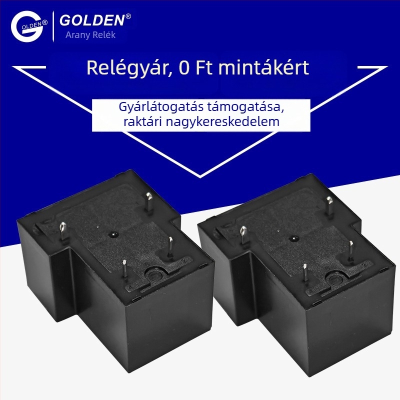 Gordon GK-A-1A-12D 12V 4-tűs univerzális kis relé 30A elektromágneses T90 sorozat
