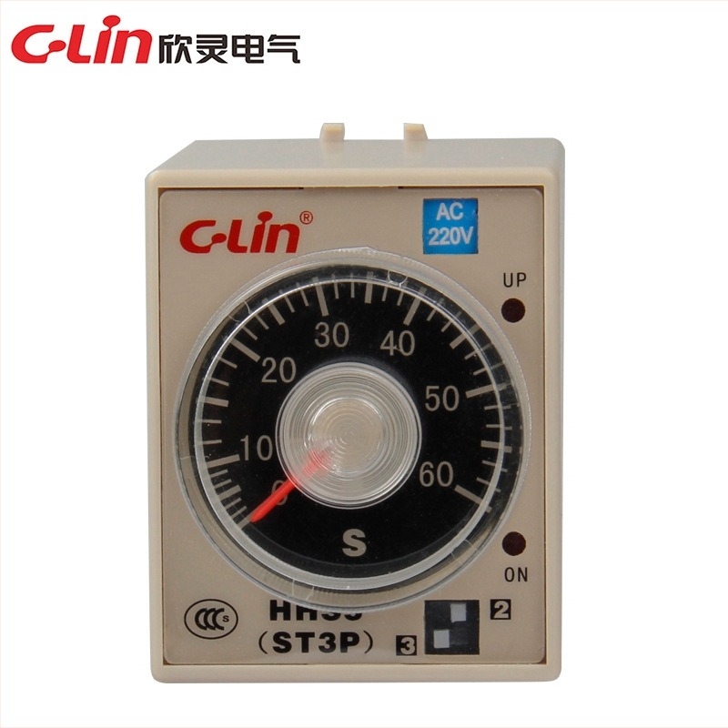 C-Lin HHS5-B (ST3P A-B) 1s/10s/60s/6M késleltetett időrelé JSZ3A-B