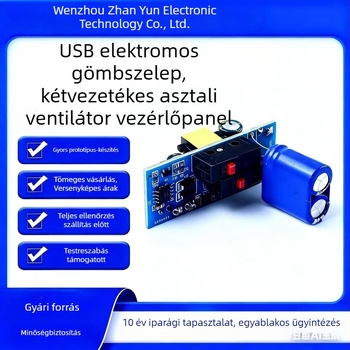 Golyóscsap vezérlő áramkörlap, 220V, áramkimaradás utáni visszaállítás, DC12V/DC24V
