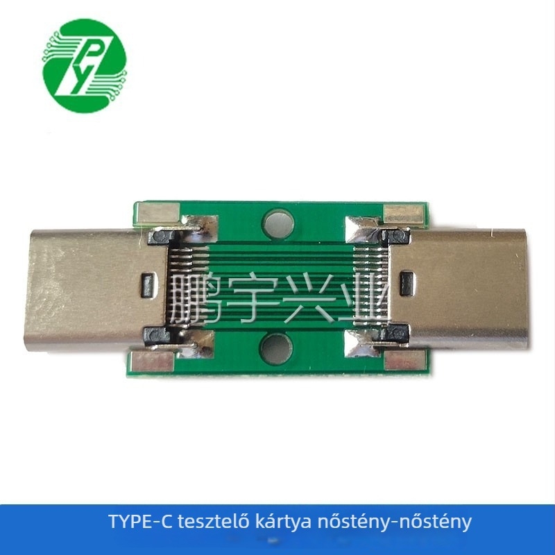 TYPE-C többfunkciós tesztlemez, 24‑pin magasáramú adapterlemez PCB-hez
