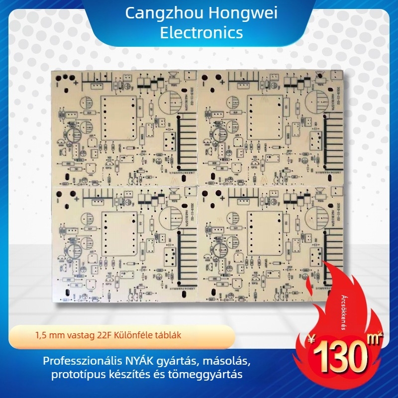 FR-4 PCB LED világításhoz, tápegység PCB alumínium hordozón, egy- és kétszeres oldalú, prototípus és sorozatgyártás