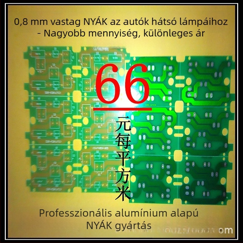 FR-4 PCB LED világításhoz, tápegység PCB alumínium hordozón, egy- és kétszeres oldalú, prototípus és sorozatgyártás