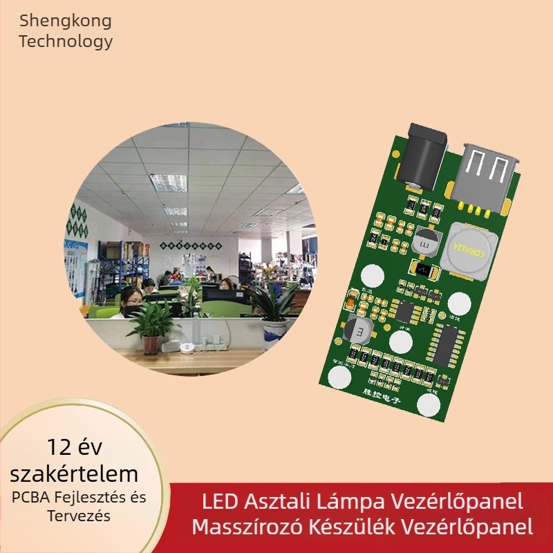 Gyermekek szemvédő asztali lámpa vezérlő PCB, végtelen fényerő-szabályozás, érintéses LED-lámpa, USB töltési PCBA
