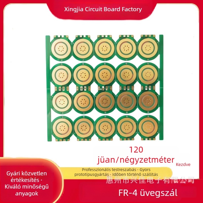 FR-4 kétszintes PCB ónmentes bevonattal