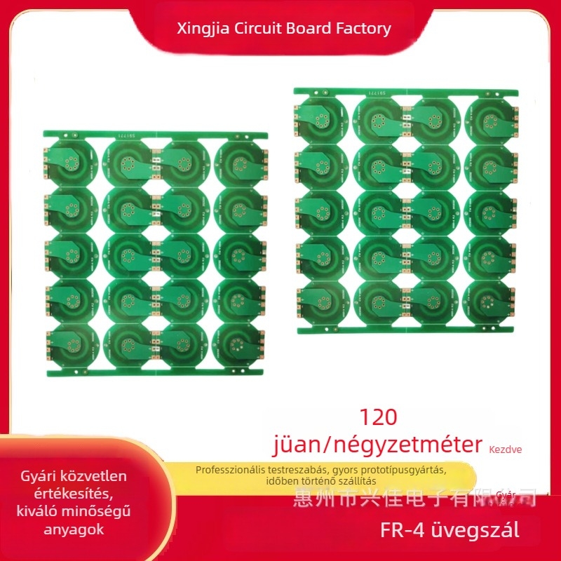 FR-4 kétszintes PCB ónmentes bevonattal
