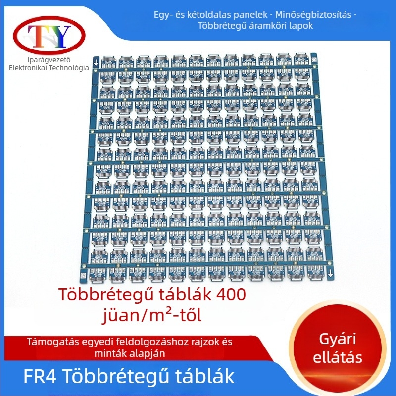 2 rétegű FR-4 PCB lapok, lángálló, ólommentes forrasztás