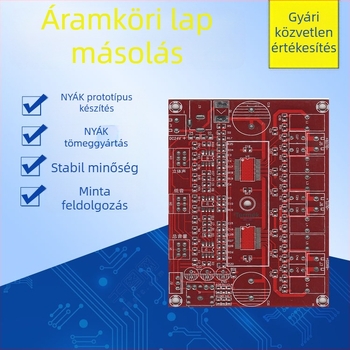 FR-4 üvegszálas PCB, többszintű nyomtatott áramkörök, gyors prototípus-készítés, forrasztható