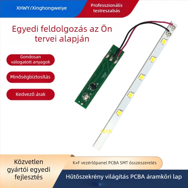 Hűtőszekrény PCBA nyomtatott áramkörtábla LED világításhoz, PCBA tervezés és fejlesztés, stabil hajtó áramkör