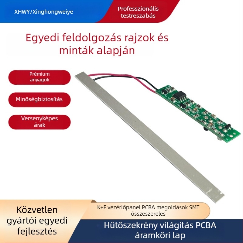 Hűtőszekrény PCBA nyomtatott áramkörtábla LED világításhoz, PCBA tervezés és fejlesztés, stabil hajtó áramkör