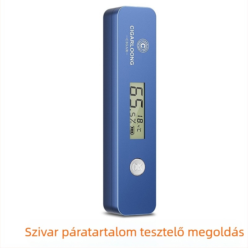 Szivar nedvességmérő vezérlő PCB hőmérséklet-érzékelővel és USB-C töltéssel
