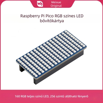 Raspberry Pi Pico RGB LED bővítőpanel, teljes színű, 16×10 RGB LED-ek