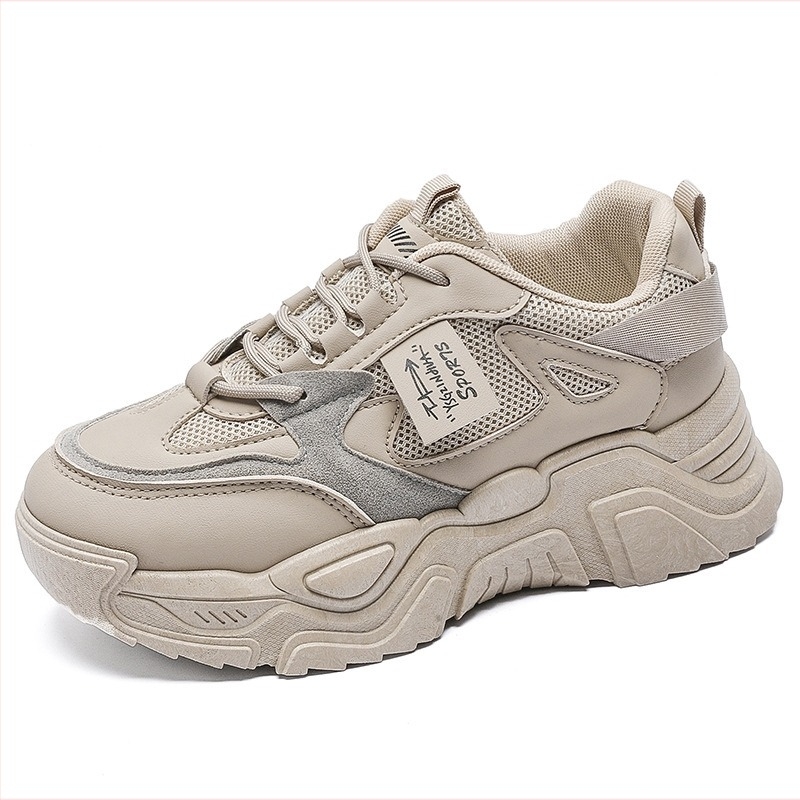 Női K-stílusú dad shoes sportcipő, 2025 tavasz, mindennapi, sokoldalú sportcipő magasságnövelő hatással, modell K819
