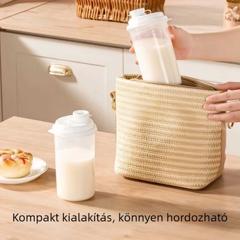 Élelmiszer-biztonsági minőségű reggeli pohár, hordozható hőálló pohár szója- és tejitalhoz, önzáró tároló pohár mérőskálával
