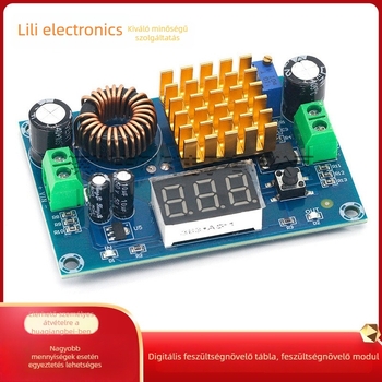 XH-M411 DC-DC boost konverter modul, nagy teljesítményű, kimenet 5-45V, 5A