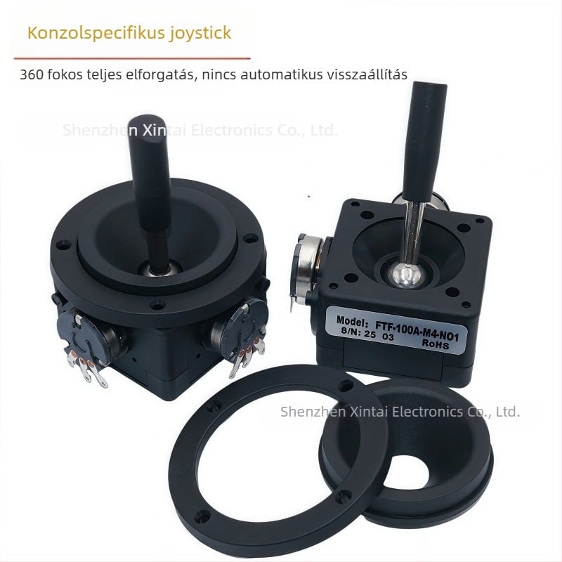 2D joystick potenciométer, 10K, visszaállítás nélkül, zárt 2D kezelőkar színpadi világításhoz, 360°