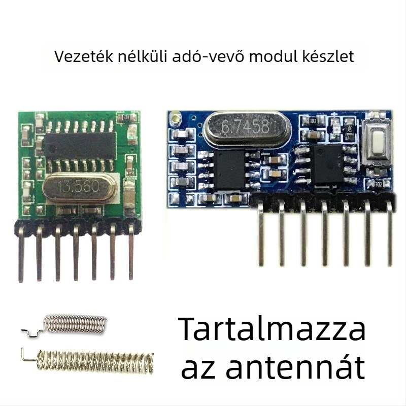 433MHz vezeték nélküli dekódoló modul RX480E, TX118S adó modul DIY kiegészítők