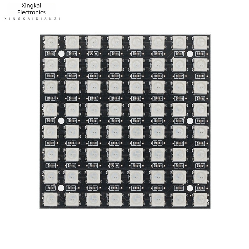 64-bites WS2812 5050 RGB LED beépített teljes színű meghajtóval fejlesztőpanel