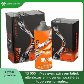 Ónlemez olaj- és kenőanyag-doboz, négyszögletes, testreszabható kivitel
