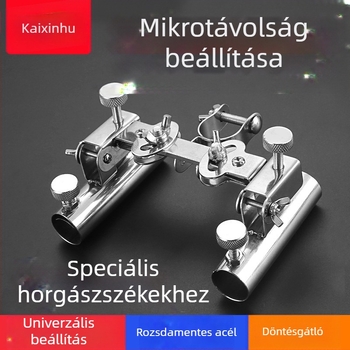 Rozsdamentes acél horgászdoboz kettős torony tartóval és horgász székkel