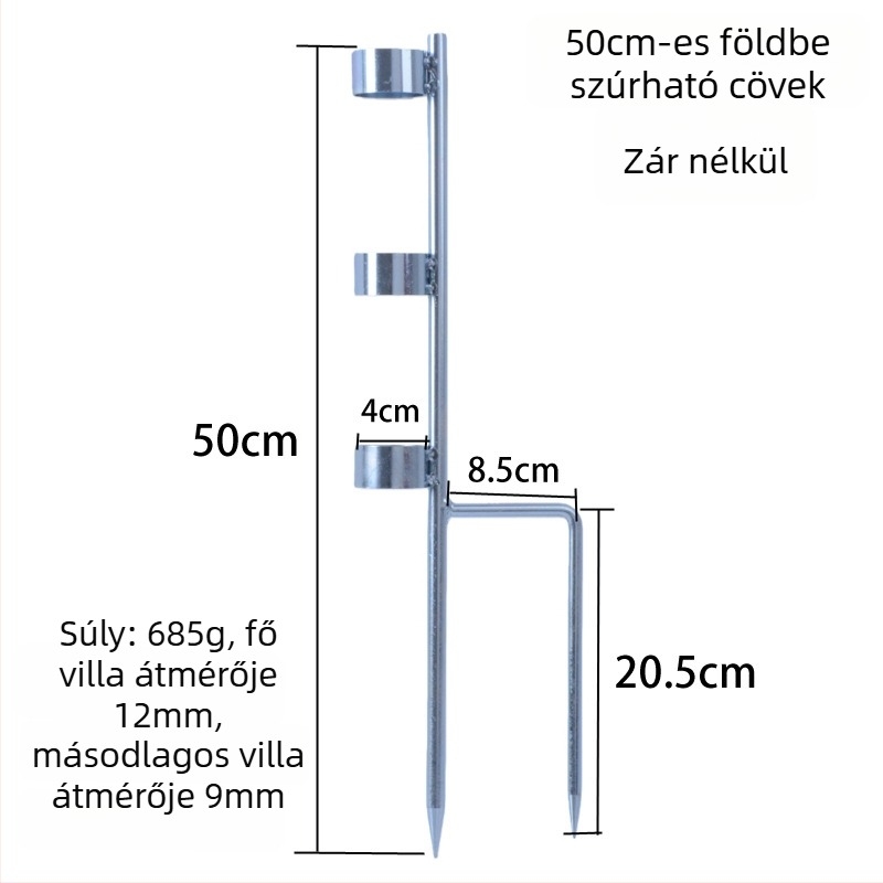 Földi szegek horgászbotokhoz és hálóoszlopokhoz, többfunkciós állvány horgásznapernyőhöz