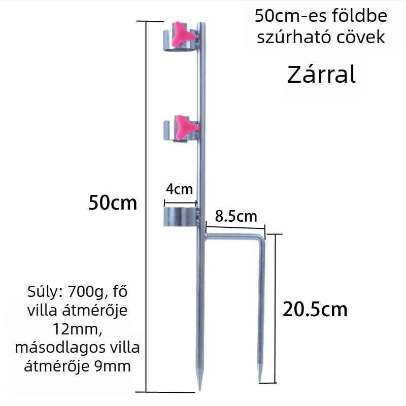 Földi szegek horgászbotokhoz és hálóoszlopokhoz, többfunkciós állvány horgásznapernyőhöz