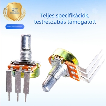 WL148/16 Hosszú tűs potenciométer, forgó potenciométer, állítható ellenállás, hangolás, fényerő-szabályozó, sebességszabályozó
