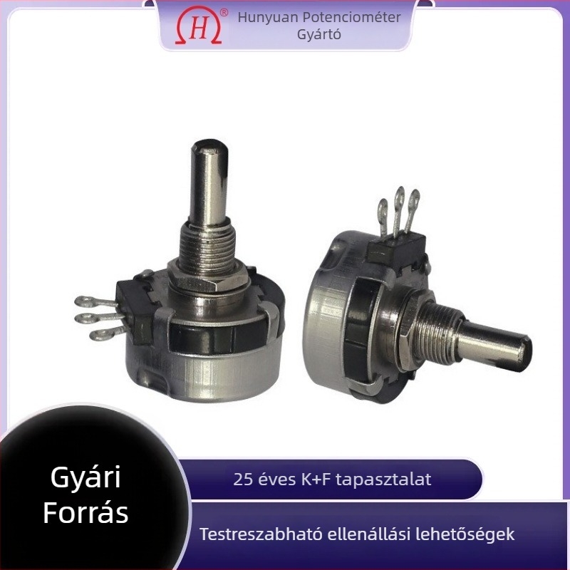 SCR30-B502-7/8C 5K forgó fémpotenciométer, kiváló pontosságú
