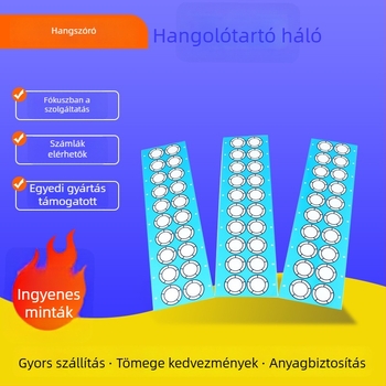 Fülhallgatók hangoló fém hálója ragasztó hátlappal, por- és vízálló, hangátengedő gravírozott háló – tartozék