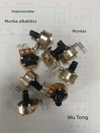 Multifunkcionális vezérlőpanel dimmeléshez, fényerőhöz, színhőmérséklethez, sebességhez és hőmérséklethez, kis ventilátorok számára kapcsolóval ellátott potenciométerrel