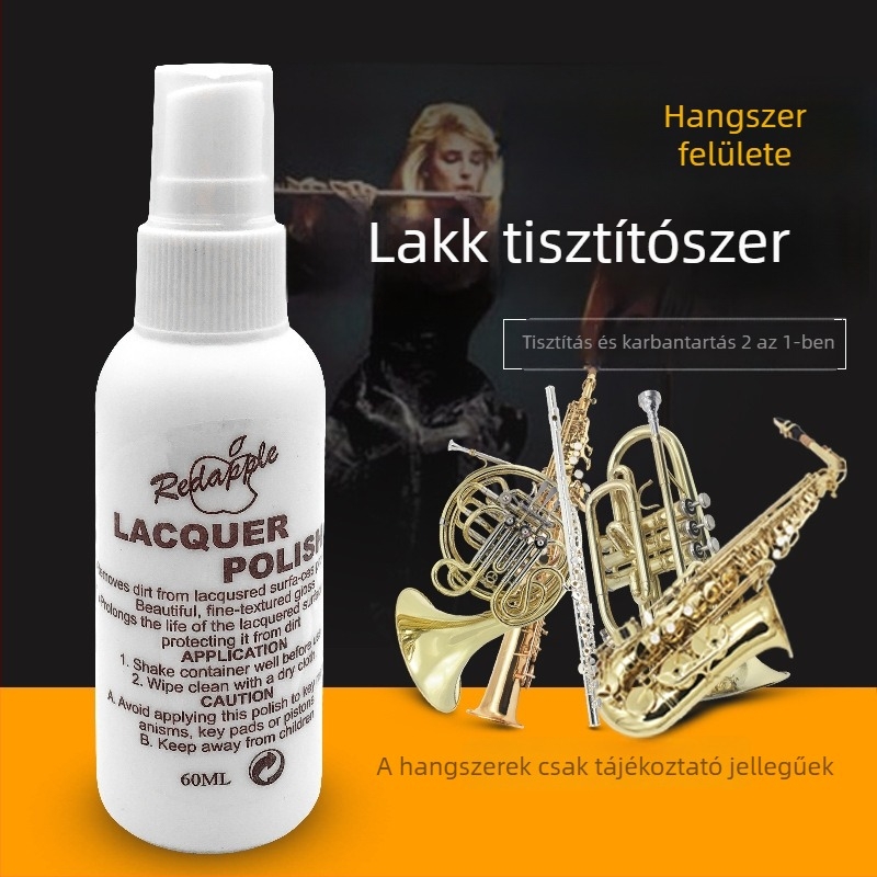 Felszínápoló folyadék hangszerhez – oxidációgátló tisztító saxofonhoz, trombitához és fuvolához