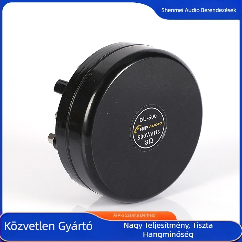 8 Ω 500 W erős mágneses meghajtású horn-tweeter színpadi hangosításhoz