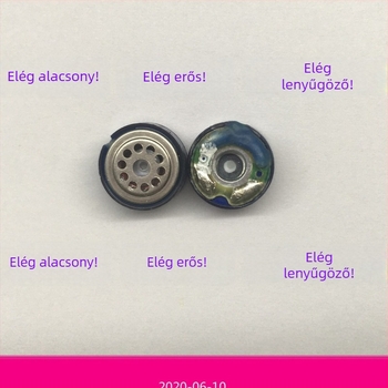Két mágneses 10 mm hangszóró Bluetoothhoz és fejhallgatóhoz, mély basszus
