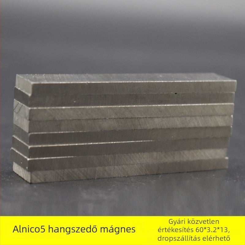 Alnico5 elektromos gitár hangszedő mágnes, mágneses blokk 60×3,2×13 mm, gitárkiegészítők