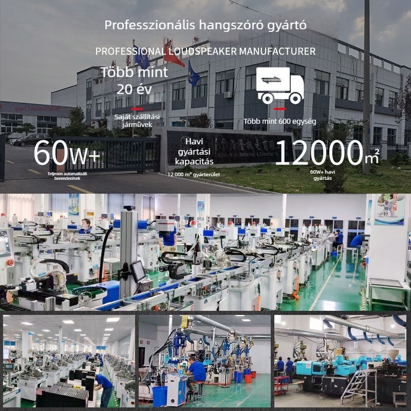 Aktív piezoelektrikus hangjelző 3627DC12L150, folyamatos és időszakos hang