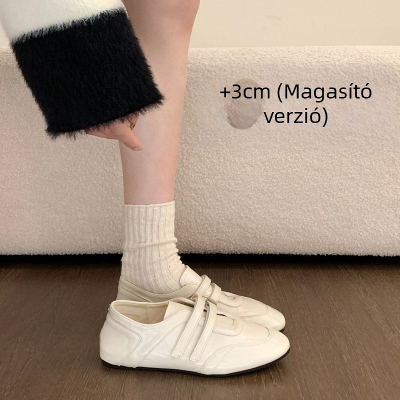 Gyapjúbőr verzió – női Mary Jane cipő, sík talpú, rejtett sarok, Birkenstock-stílusú, 2026 tavasz