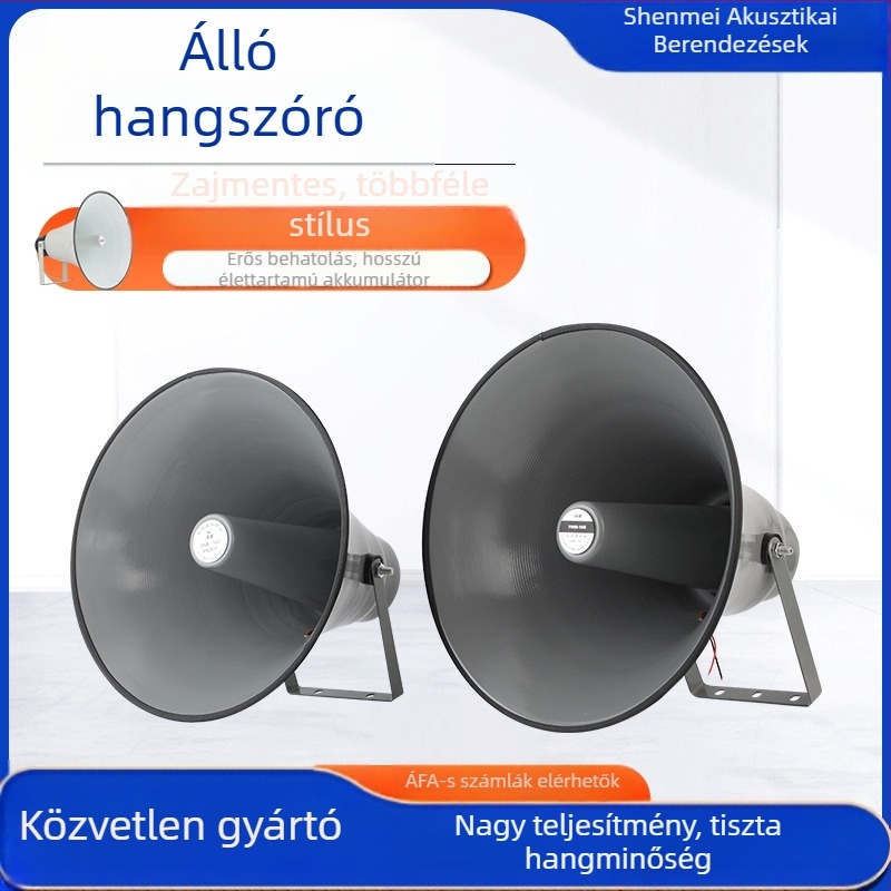 Horn hangfal belső mágneses rendszerrel, 25–50W, magashang-sugárzó