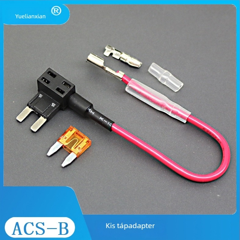 Yue Leading ACS-B autóipari biztosítótábla automatikus visszaállítással, gyors működés, 32V/20A, 4.0 mm terminálok, 165 mm hosszú
