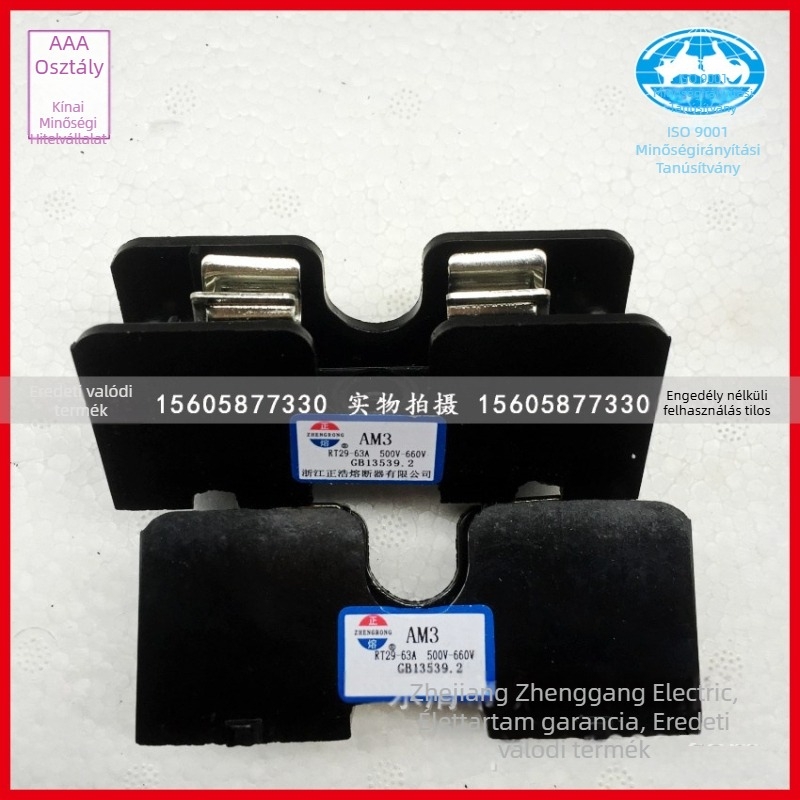RT19-125/RT19-100 biztosítótartó alap, 22×58 mm, AM4, fehér