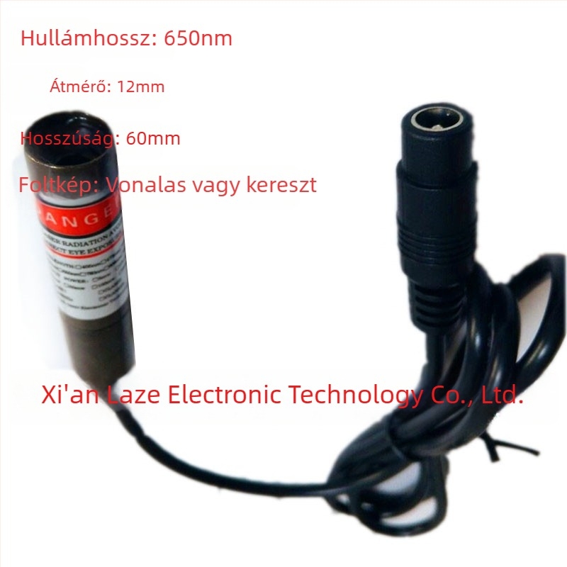 Vörös fény modul lézer jelöléshez és fotóelektronikus eszközökhöz