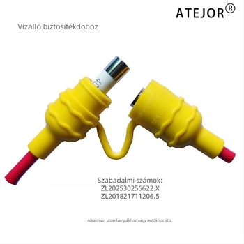 IP67 vízálló LED utcai lámpa — biztosítótartó és biztosítékdoboz autóhálózathoz, kültéri világítás, 6x30