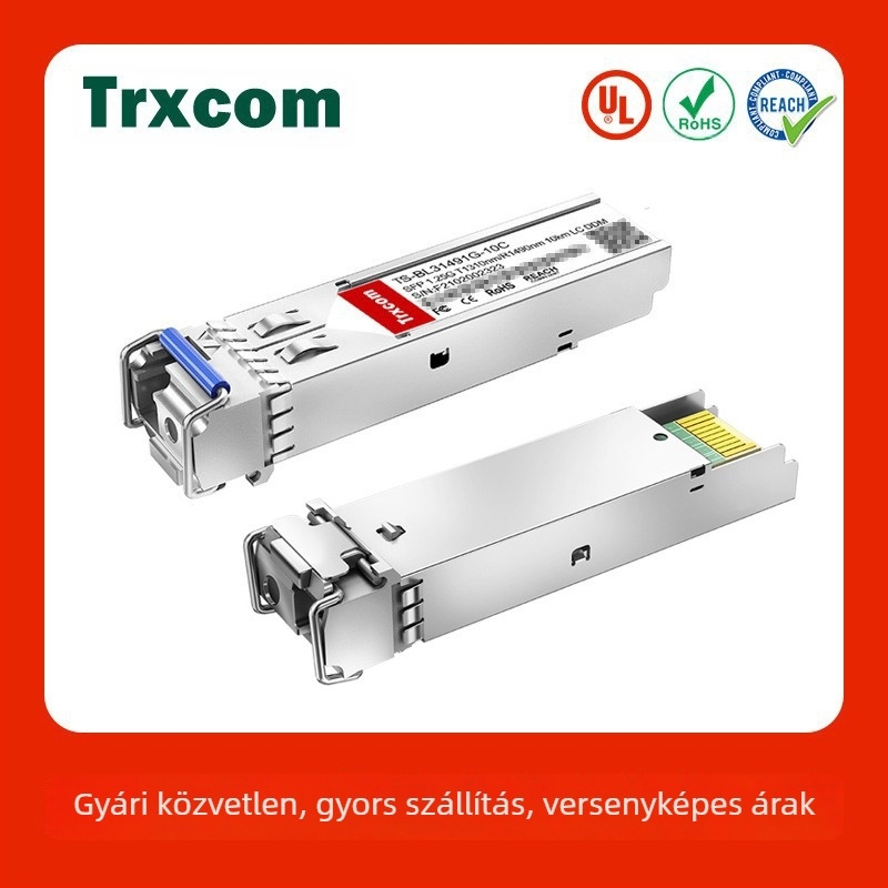 SFP optikai modul, 10G, kettős szálú, 40 km/80 km, LC-portos transzceiver modul