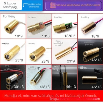 5V-os piros vonalszerű lézer diode modul horisztális pozícionáló fejjel, 650 nm, 5 mW