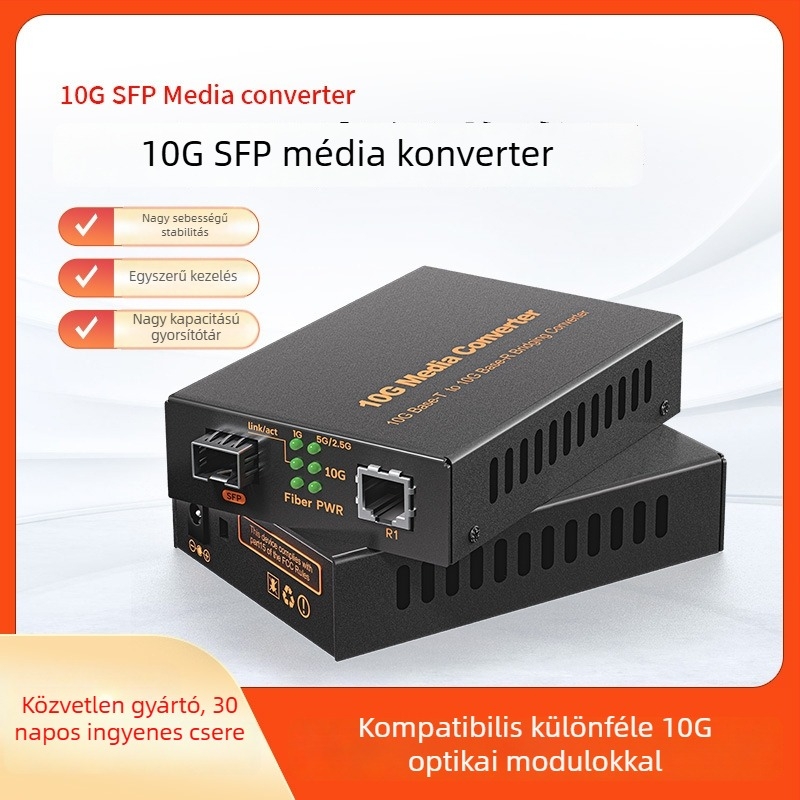 Boliyang 10G optikai transzceiver, SFP+ LC interfész, nagy sebességű továbbítás