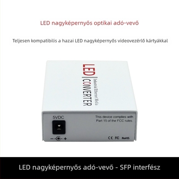 ROZIXD optikai transzceiver LED nagy képernyőhöz, SFP porttal, kompatibil a Nova Lingxing Rain Control Carddal